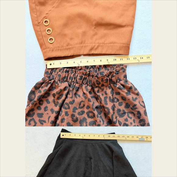 Shein XS bundle mini skirts corduroy skirts + animal print skirts in Brown - Picture 2 of 7